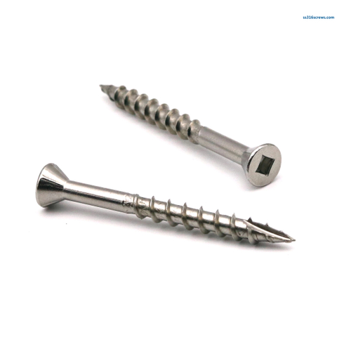 10G 316 Stainless Steel Square Drive Decking Screw