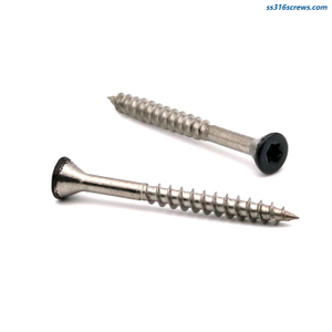 316 A4 Stainless Steel Black Trim Head Torx Decking Screw 5.0x50/65mm