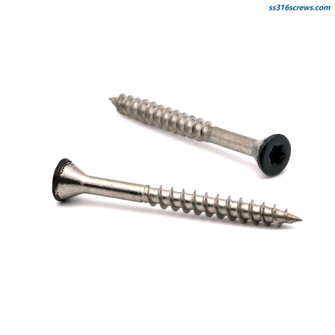 316 A4 Stainless Steel Black Trim Head Torx Decking Screw 5.0x50/65mm