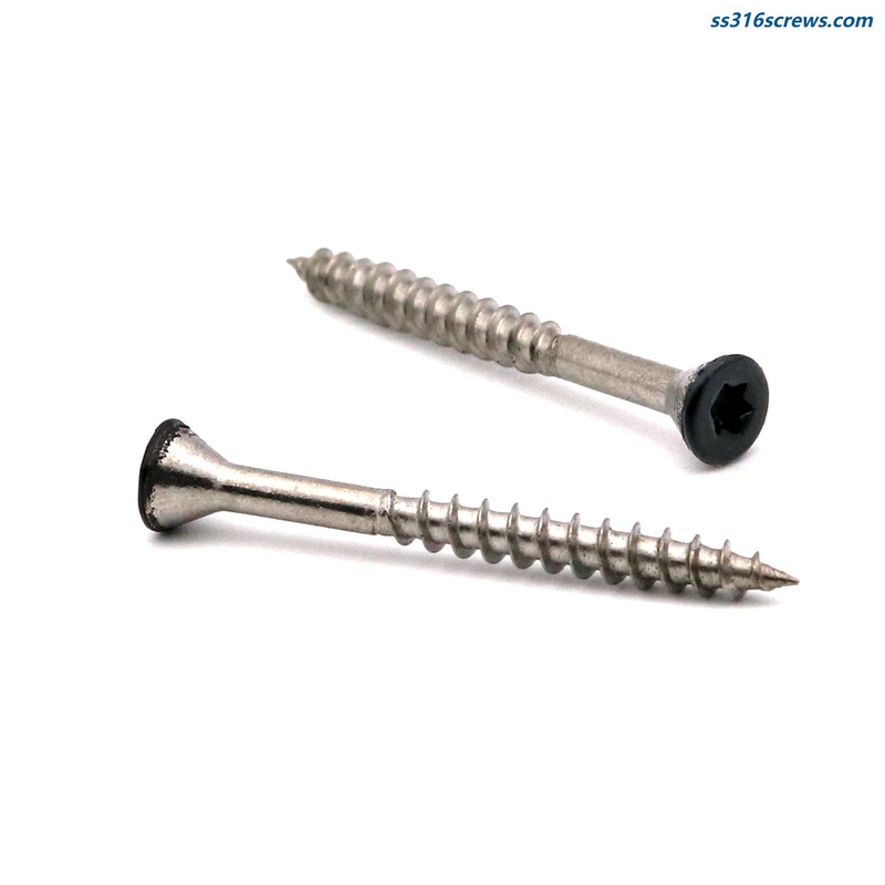304 Stainless Steel Black Trim Head Torx Deck Screw 4.0x35/38mm